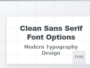 A Selection of Minimalist Sans Serif Fonts