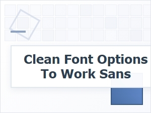 Clean Font Options to Pair with Sans