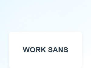 Rounded Typefaces Like Work Sans